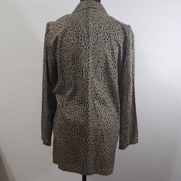 Bobi Los Angeles Women's Leopard Blazer - Picture 6 of 9
